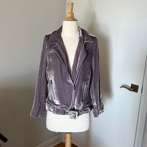 Lavender velvet jacket